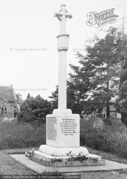 Photo of Capel, War Memorial 1924