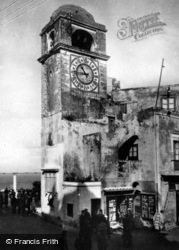 Piazza Umberto And Chiesa Di Santo Stefano c.1930, Capri