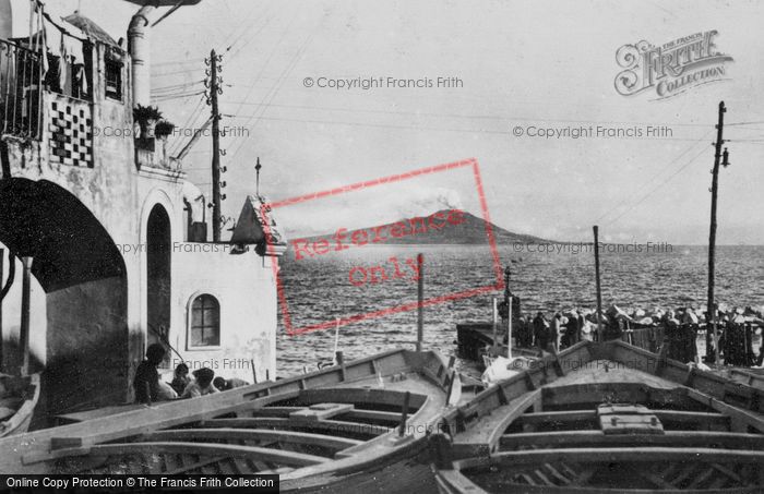 Photo of Capri, Vesuvius From Marina Grande c.1930