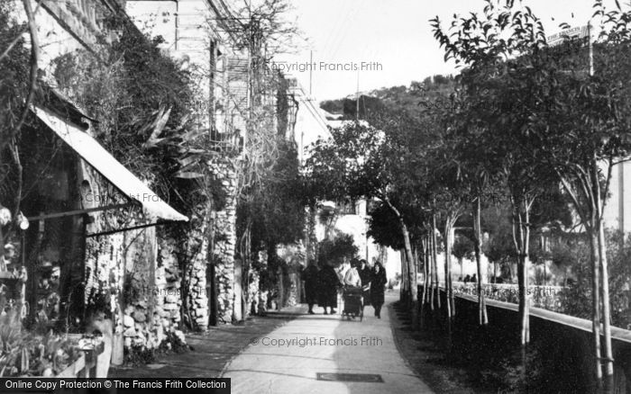 Photo of Capri, Via Tragara c.1930