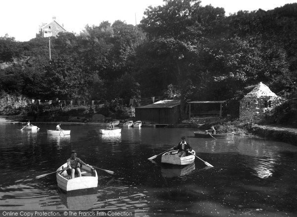Photo of Carbis Bay, Payne's Boating Lake And Wishing Well 1935