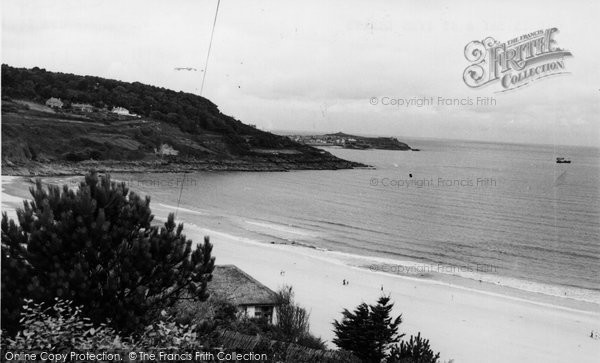 Photo of Carbis Bay, The Bay And St Ives Island c.1955