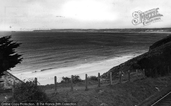 Photo of Carbis Bay, The Bay Looking North c.1955
