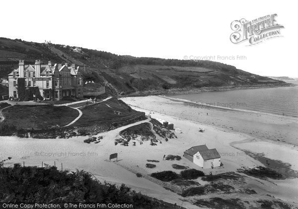 Photo of Carbis Bay, The Beach And Hotel 1922