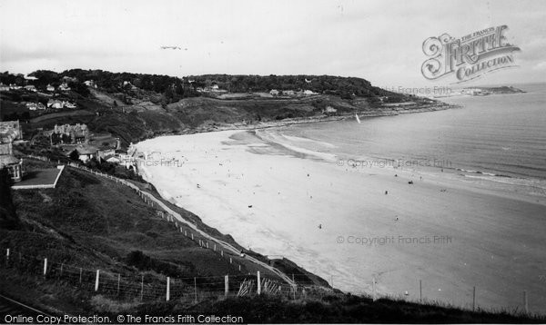 Photo of Carbis Bay, The Beach c.1955