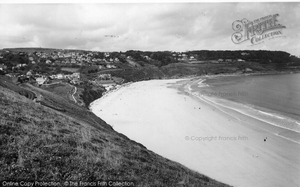 Photo of Carbis Bay, The Beach c.1955