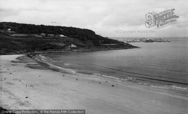 Photo of Carbis Bay, The Beach c.1955
