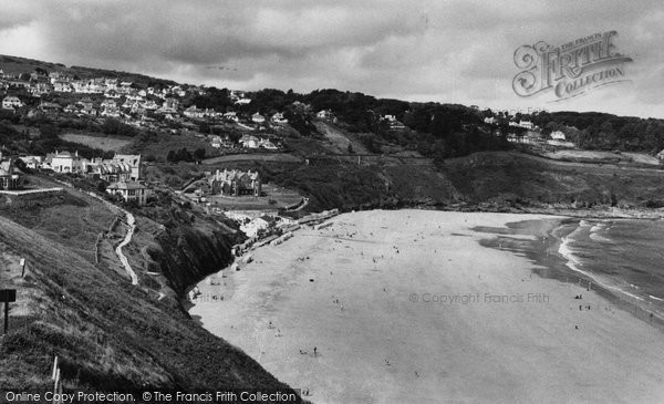 Photo of Carbis Bay, The Beach c.1955