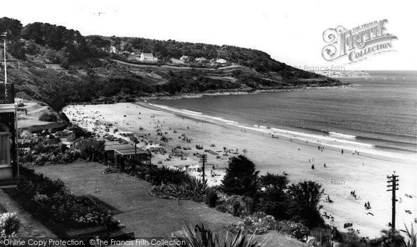 Photo of Carbis Bay, The Beach c.1955