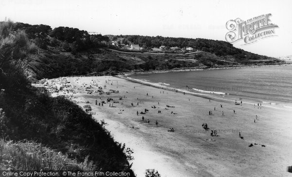 Photo of Carbis Bay, The Beach c.1955
