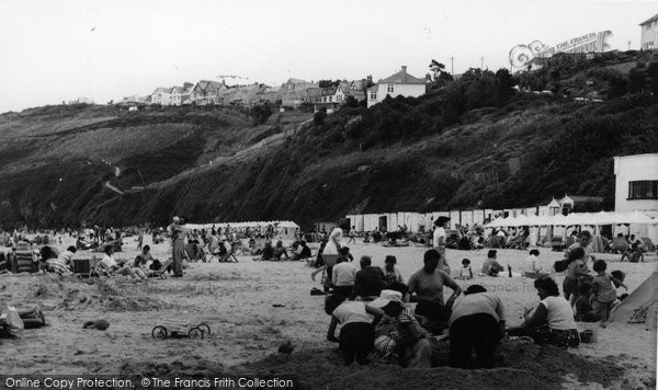 Photo of Carbis Bay, The Sands c.1955