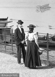 Couple By Roath Park Lake 1896, Cardiff