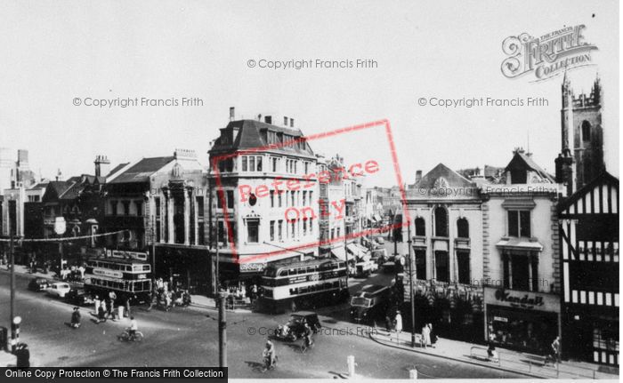 Photo of Cardiff, High Street And Queens Street c.1960