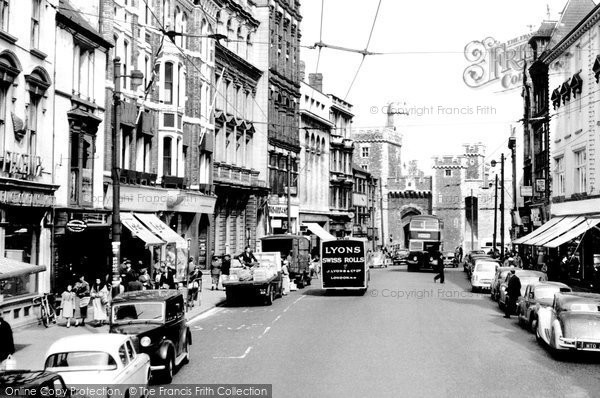 Photo of Cardiff, High Street c.1955