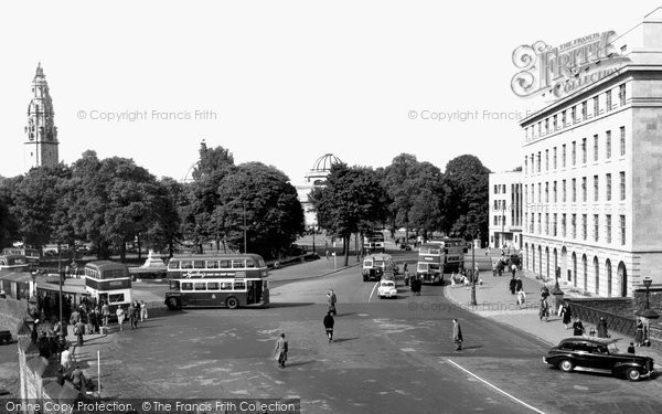 Photo of Cardiff, Kingsway c.1960