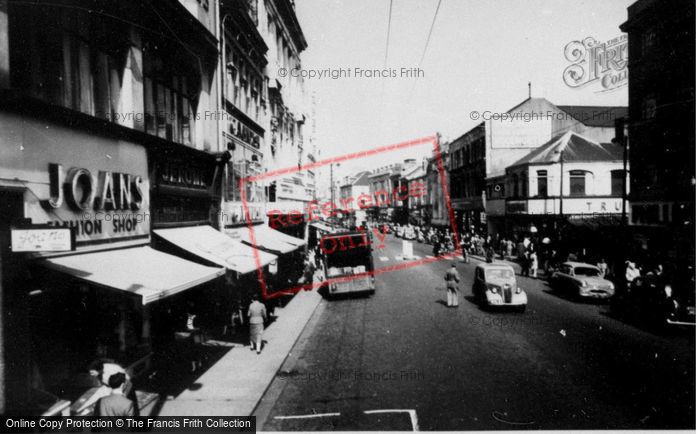 Photo of Cardiff, Queen Street c.1960