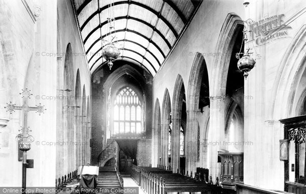 Photo of Cardiff, St John's Church Interior 1893