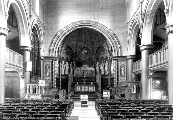 Photo of Cardiff, St Mary's Church Interior 1899
