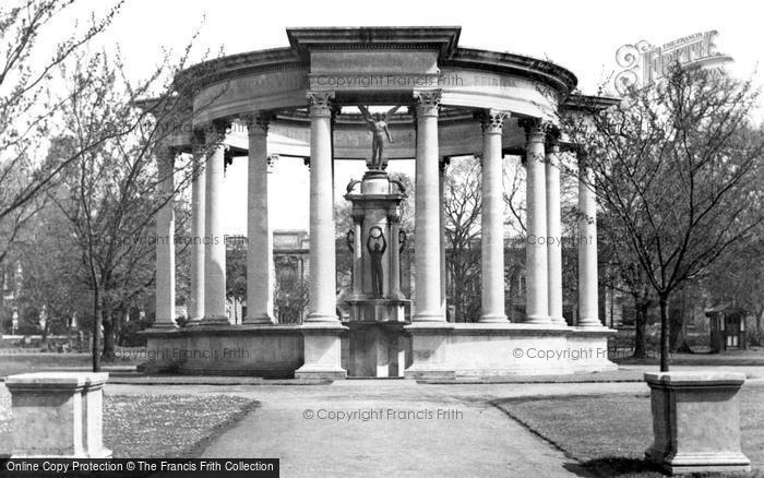 Photo of Cardiff, The War Memorial, Cathays Park c.1955
