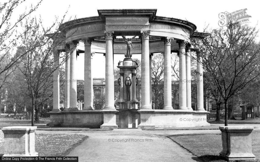 Cardiff, the War Memorial, Cathays Park c1955