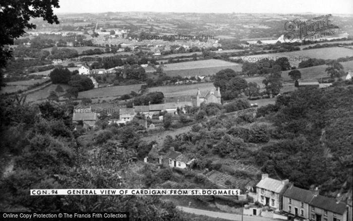 Photo of Cardigan, From St Dogmaels c.1955