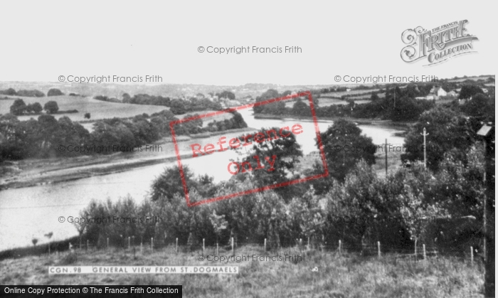 Photo of Cardigan, From St Dogmaels c.1955