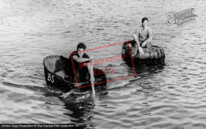 Photo of Cardigan, Men In Coracles c.1965