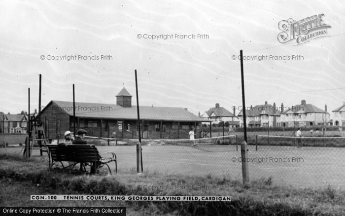Photo of Cardigan, Tennis Courts, King George's Playing Fields c.1955