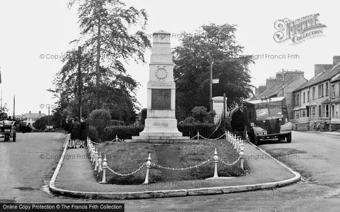 Photo of Cardigan, The Cenotaph 1956
