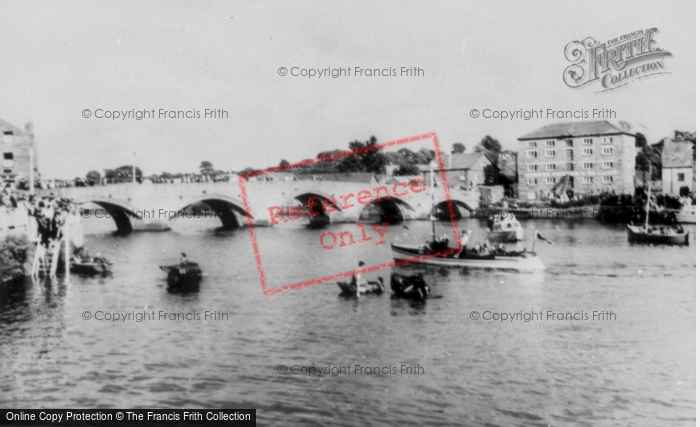 Photo of Cardigan, The River Teifi And Bridge c.1965