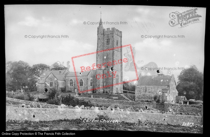 Photo of Carew, Church 1893