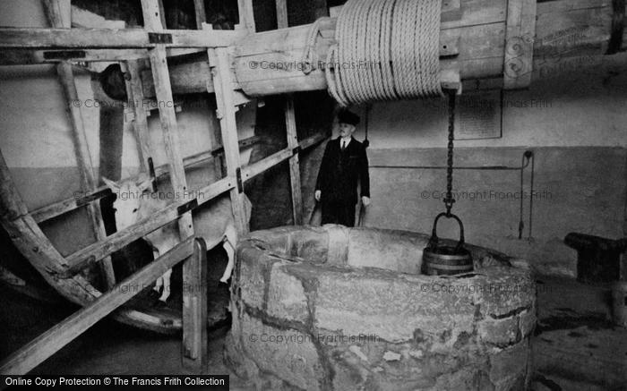 Photo of Carisbrooke, Castle, Donkey And Well c.1939