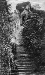 Castle, The Keep Steps c.1883, Carisbrooke