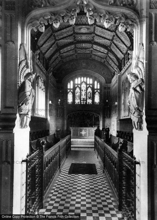 Photo of Carisbrooke, Church Of St Nicholas De Castro Interior c.1935