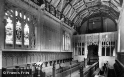 Church Of St Nicholas De Castro Interior c.1935, Carisbrooke