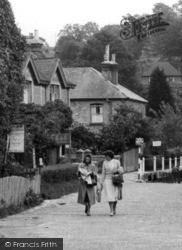 Ladies Walking Through Village c.1955, Carisbrooke