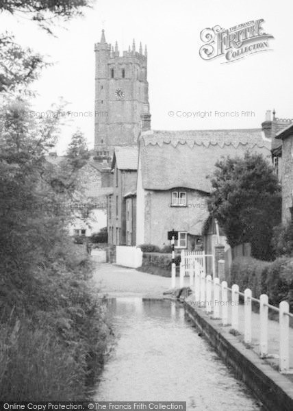 Photo of Carisbrooke, The Ford And Church c.1955