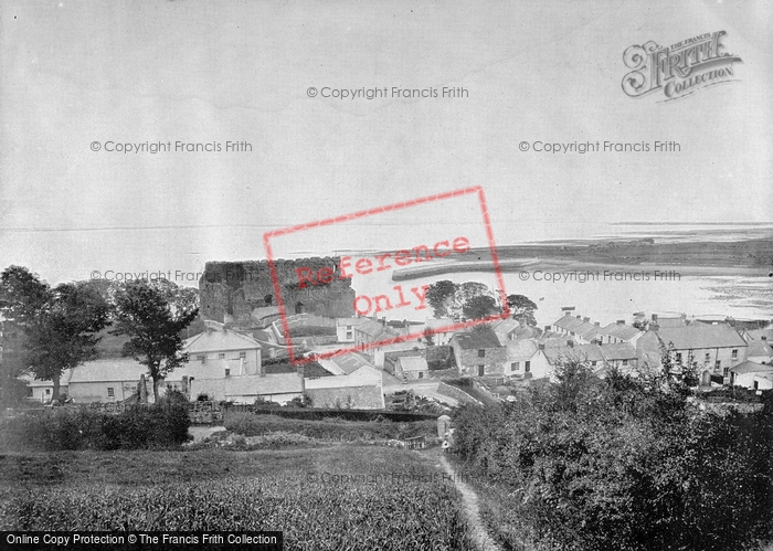 Photo of Carlingford, Showing The Ruins Of The Castle c.1895