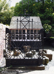 Metal Bridge Lamp Bracket, Tullie House Garden 2005, Carlisle