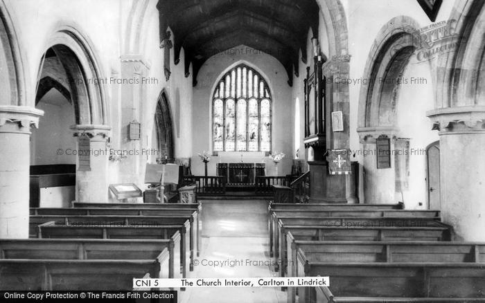 Photo of Carlton In Lindrick, St John The Evangelist's Church, Interior c.1965