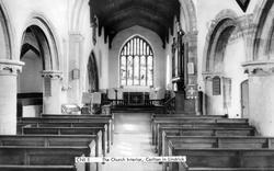 St John The Evangelist's Church, Interior c.1965, Carlton In Lindrick