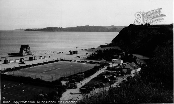 Photo of Carlyon Bay, The Beach c.1955