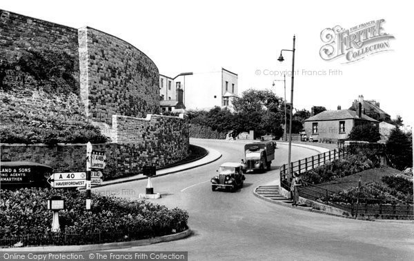 Photo of Carmarthen, Castle Hill 1950