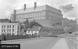 Castle Hill And Municipal Buildings 1950, Carmarthen