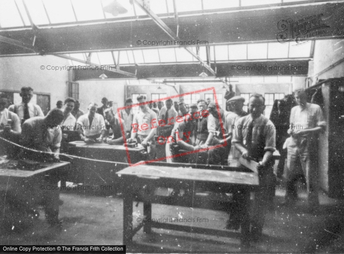 Photo of Carmarthen, College, The Woodwork Room c.1950