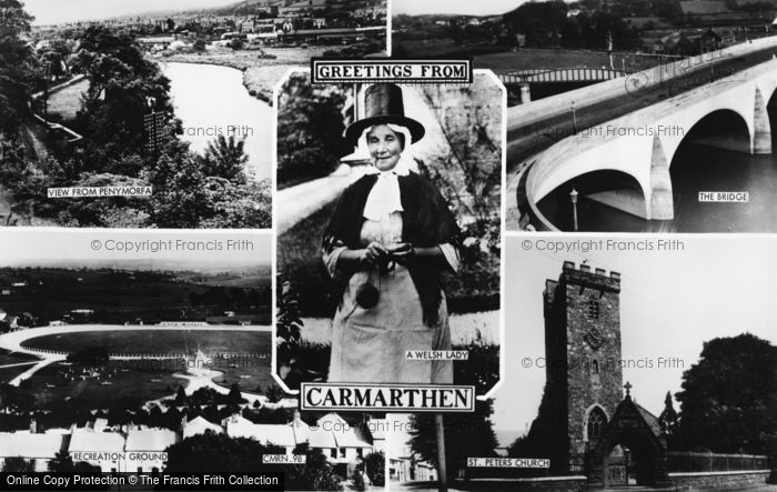 Photo of Carmarthen, Composite c.1960