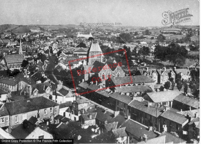 Photo of Carmarthen, From St David's Tower c.1955