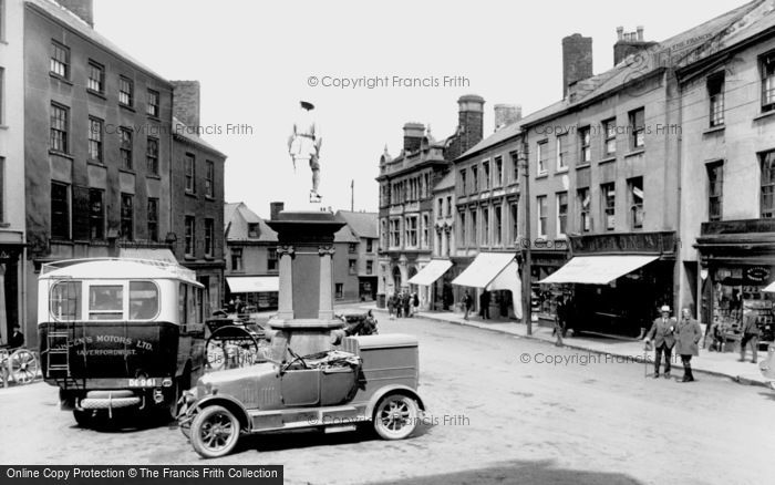 Photo of Carmarthen, Guildhall Square 1925