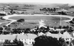 Recreation Ground From The Church 1910, Carmarthen