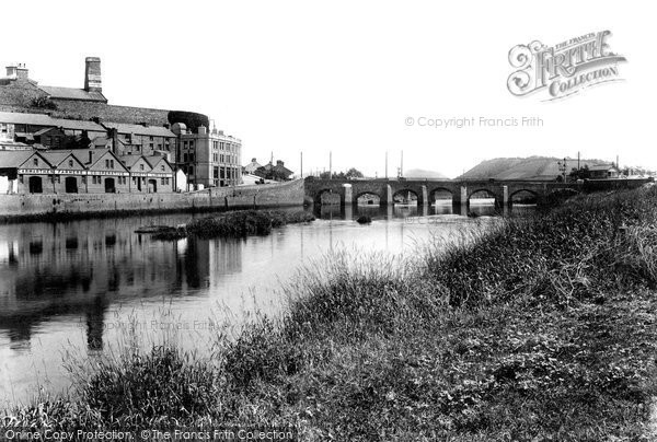 Photo of Carmarthen, River Towy And Bridge 1910
